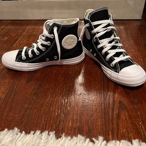 Black High Top Converse (Customized)